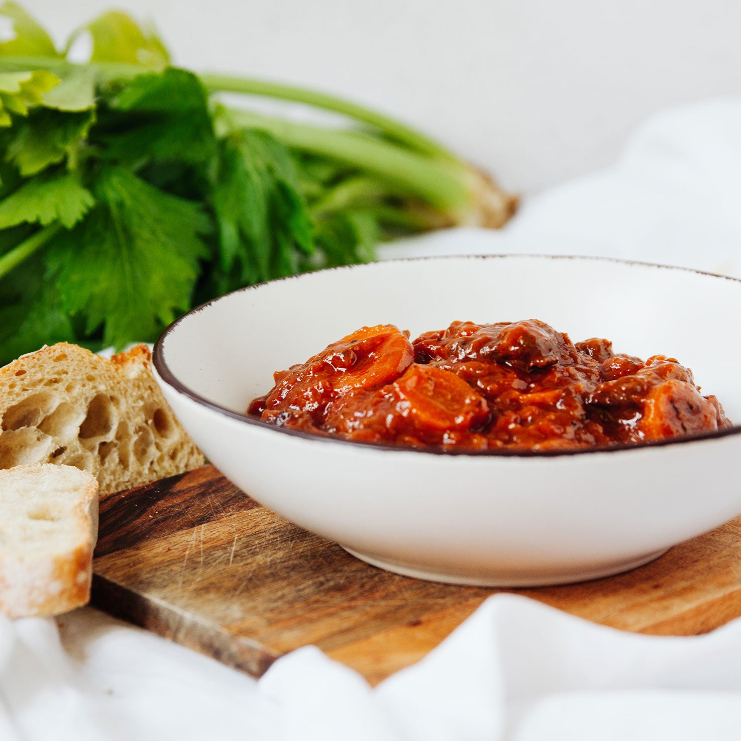 Italienisches Rinderragout mit Staudensellerie
