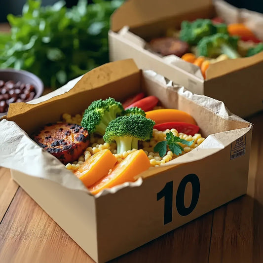 10er Box flexitarisch mit Beilage