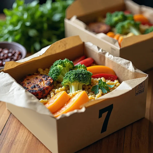 7er Box flexitarisch mit Beilage