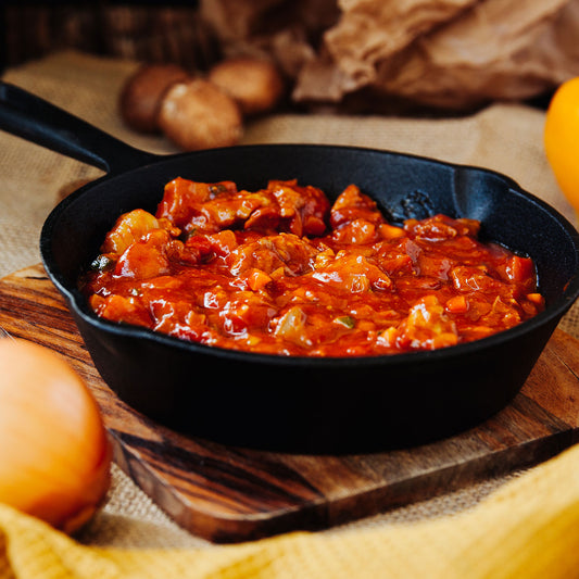 Schaschlikgulasch von der Pute