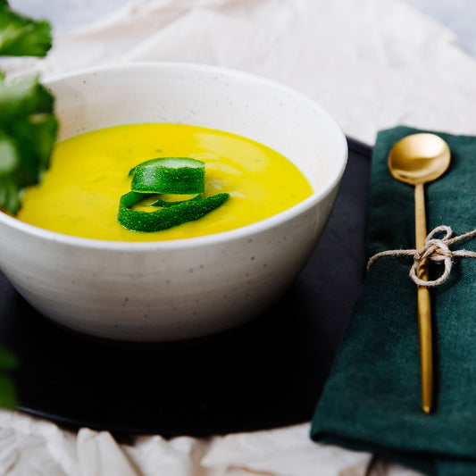 Zucchini-Currycremesuppe